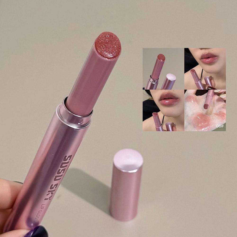 Lip Tint Korean - ลิปสติกเกาหลีสุดอร่อยเนื้อแมทกลิตเตอร์,กลิตเตอร์แบบกระจกไม่ทำให้ปากดูอวบอิ่ม,ให้ความชุ่มชื้นแบบ 3D ดูดู ไม่ทำให้ปากแห้ง,เนียนเรียบ F U8O0