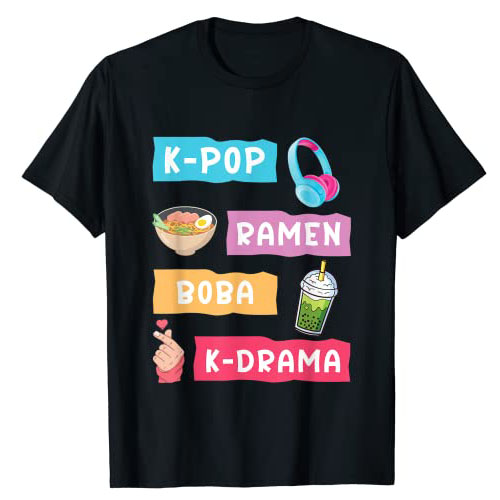 South Korea Lifestyle - แฟชั่น K-Pop สำหรับแฟนๆเสื้อยืดเกาหลี K-Drama & kpop