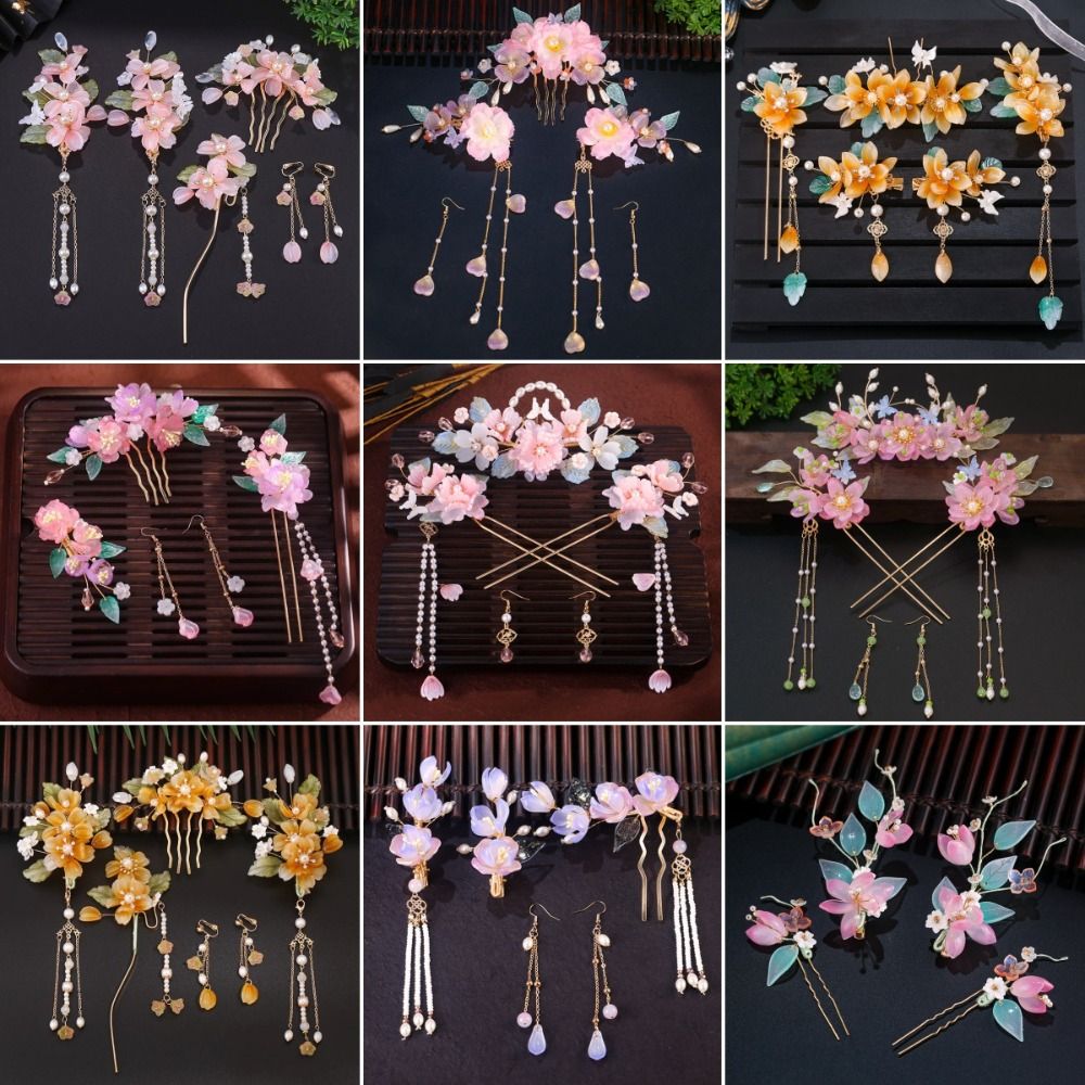 ชุดปิ่นปักผมสไตล์จีนโบราณแบบคล - Hanbok Hair Pin บทวิจารณ์และราคา