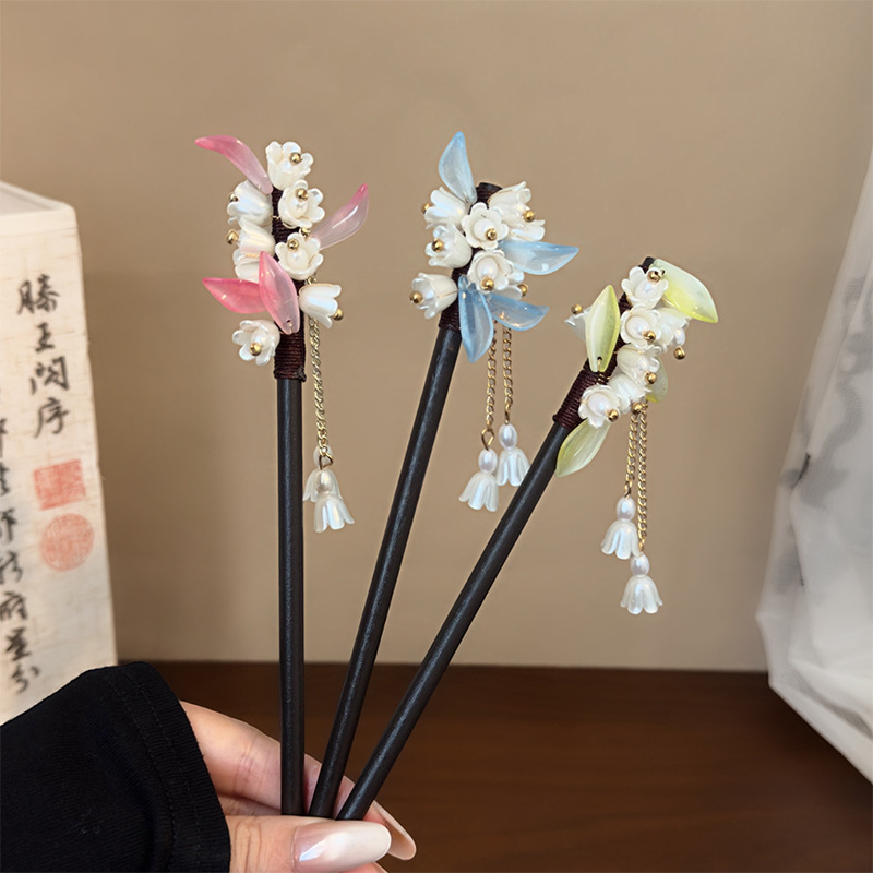 กิ๊บติดผมแบบจีนโบราณ ประดับพู่ - Hanbok Hair Pin บทวิจารณ์และราคา