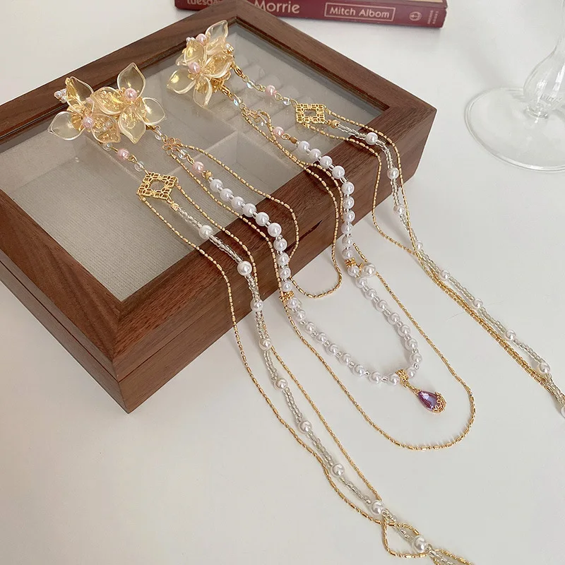 สไตล์จีนใหม่ Rhinestones ดอกไม - Hanbok Hair Pin บทวิจารณ์และราคา