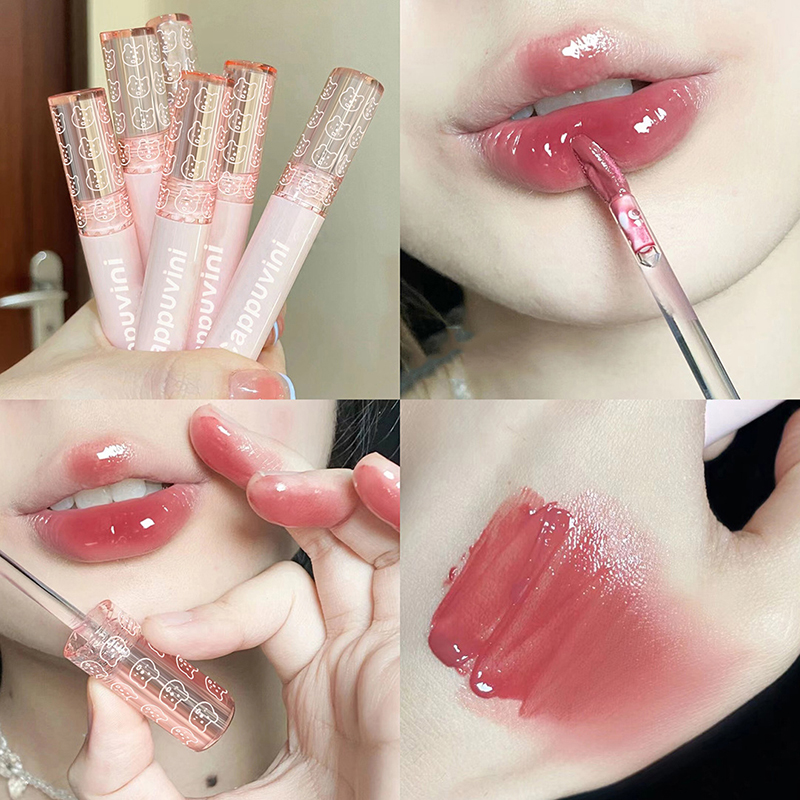 ลิปกลอสเนื้อฉ่ำวาวสีแดงเชอร์รี - Lip Tint Korean บทวิจารณ์และราคา