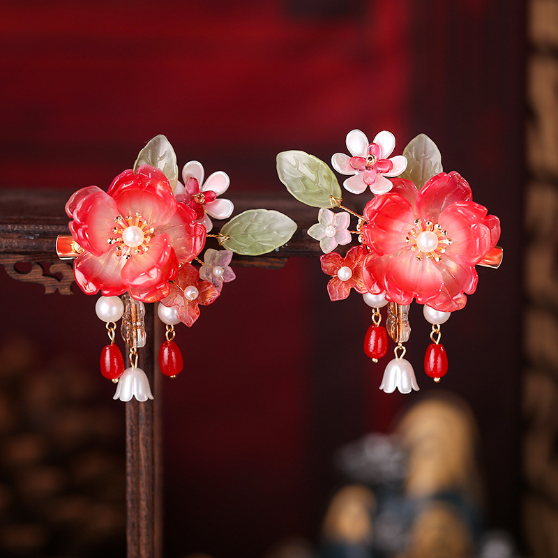 กิ๊บติดผมลายดอกไม้สไตล์เรโทร 2 - Hanbok Hair Pin บทวิจารณ์และราคา