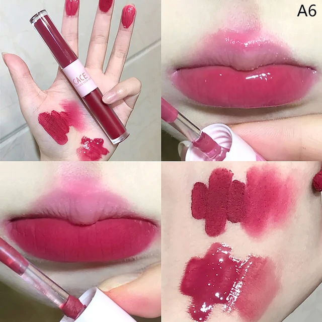 ลิปกลอสสองหัวลิปสติกเนื้อแมตต์ - Lip Tint Korean บทวิจารณ์และราคา