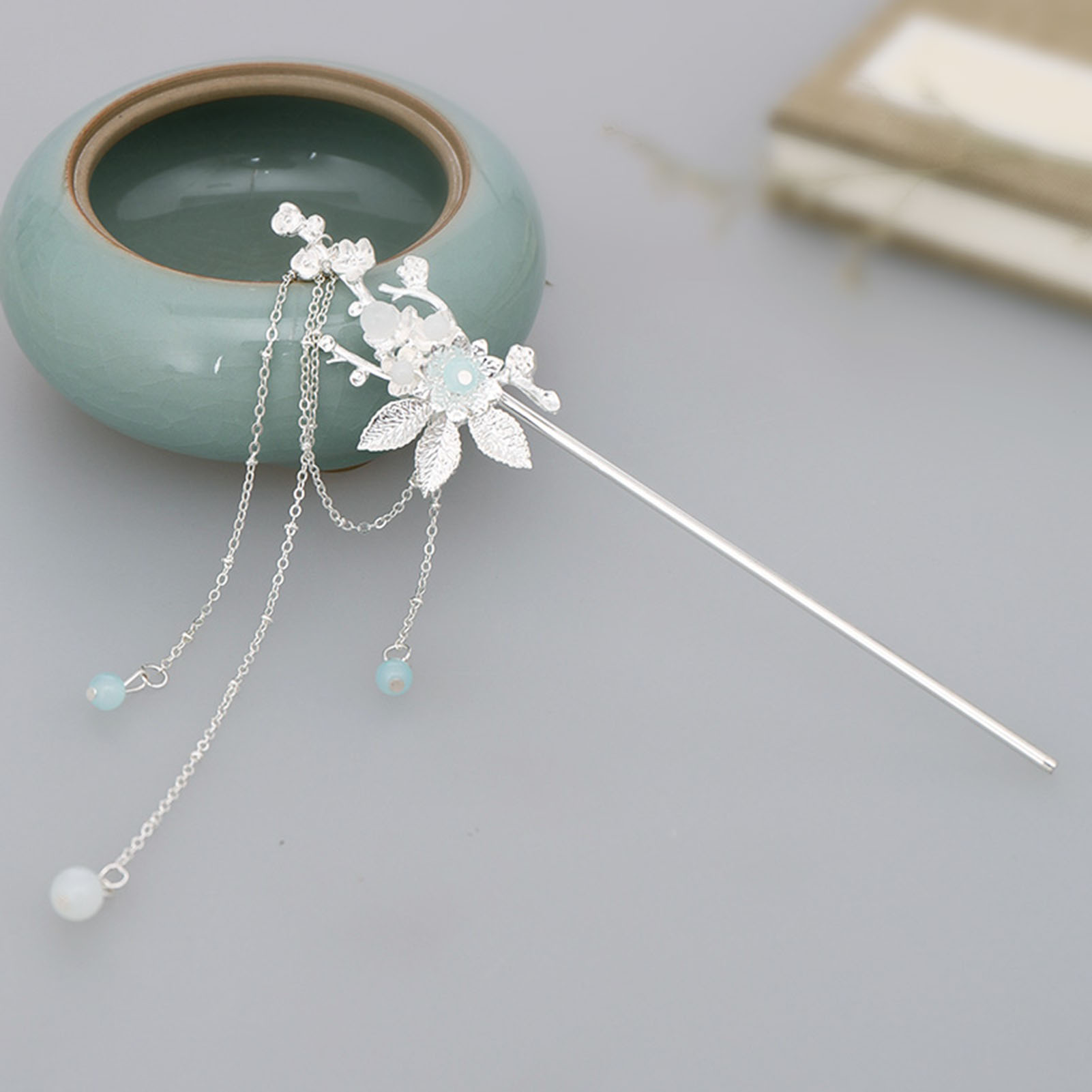 กิ๊บติดผมแบบจีนโบราณ ทำจากโลหะ - Hanbok Hair Pin บทวิจารณ์และราคา